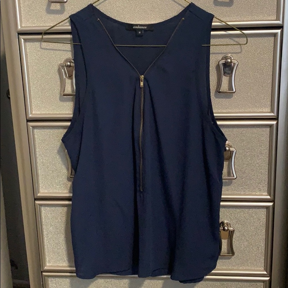 Dark navy blue blouse